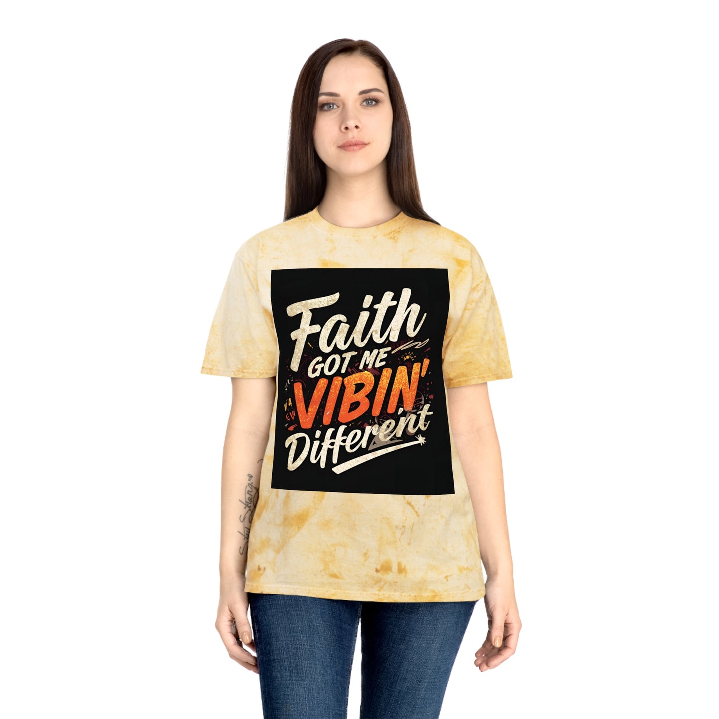 Vibin' Different Color Blast T-Shirt | Unisex Inspirational Tee | Faith Shirt, Positive Vibes, Casual Wear, Gift Idea