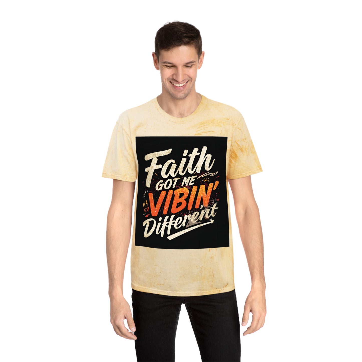 Vibin' Different Color Blast T-Shirt | Unisex Inspirational Tee | Faith Shirt, Positive Vibes, Casual Wear, Gift Idea