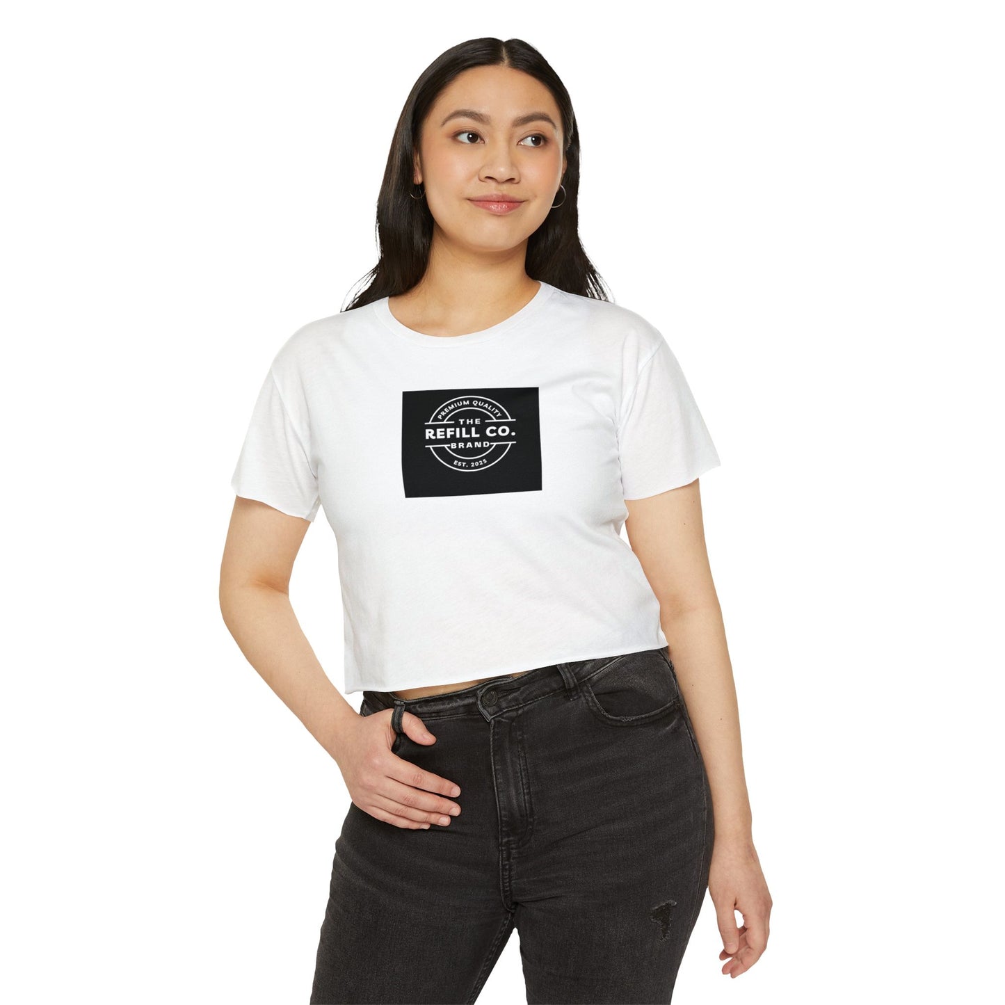 The Refill Co. Women's Crop Top Graphic Tee