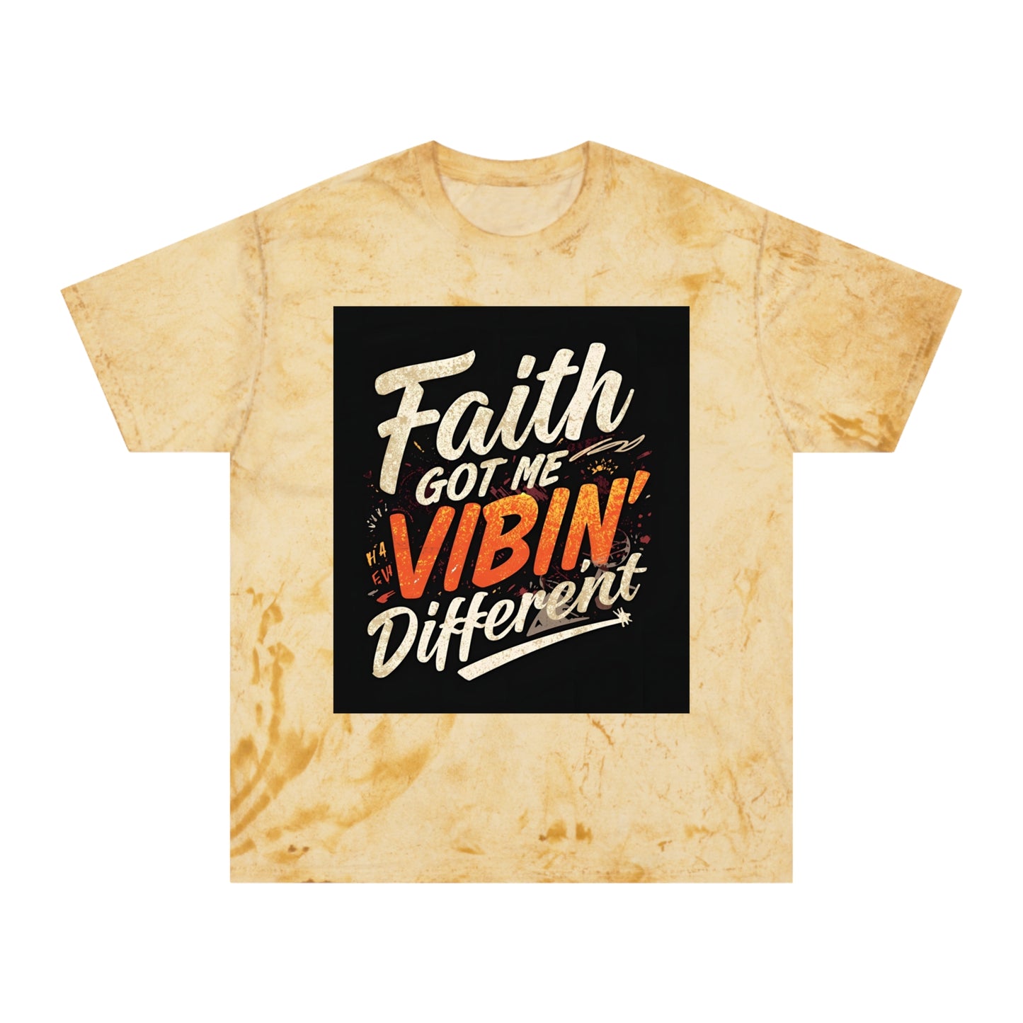 Vibin' Different Color Blast T-Shirt | Unisex Inspirational Tee | Faith Shirt, Positive Vibes, Casual Wear, Gift Idea