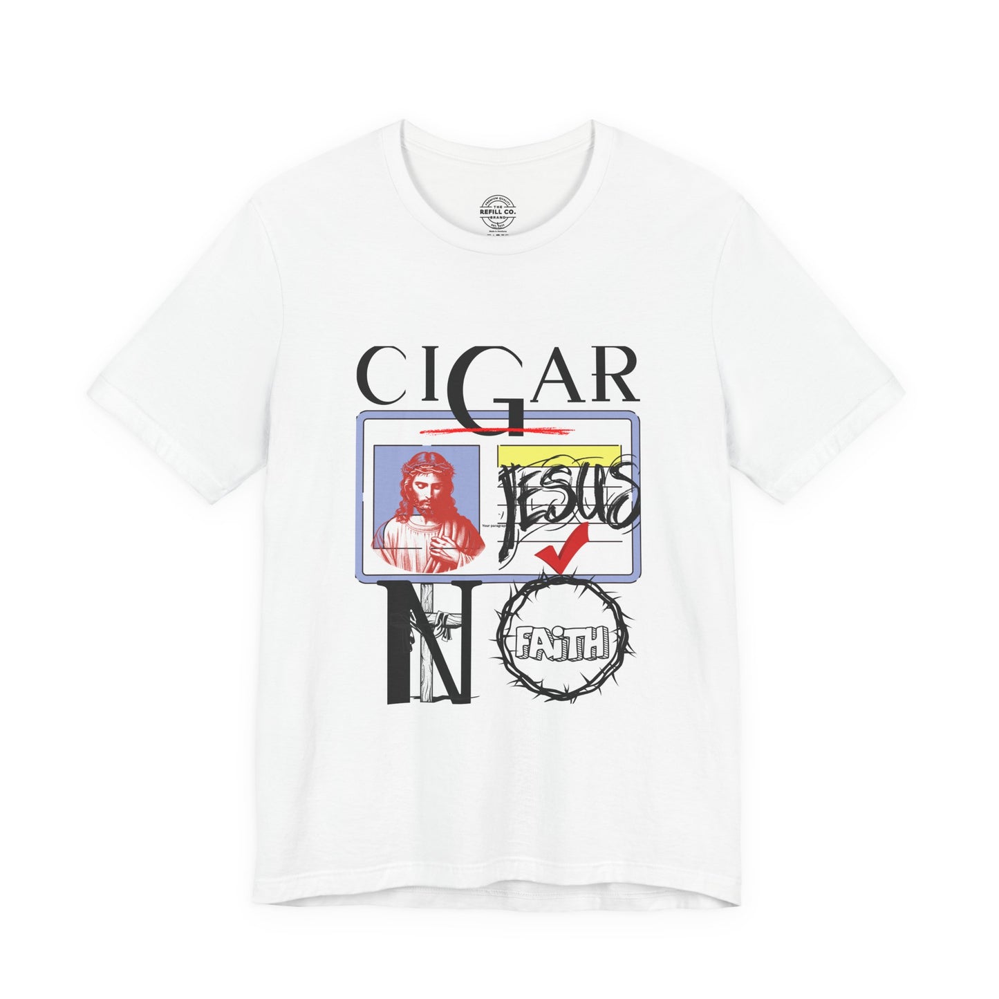 C.I.G.A.R. Jesus-Themed Unisex Tee for Smokers, Casual Faith-Based Shirt, Fun Gift Idea for Religious Friends, Humor Tee for Church Events, [...]
