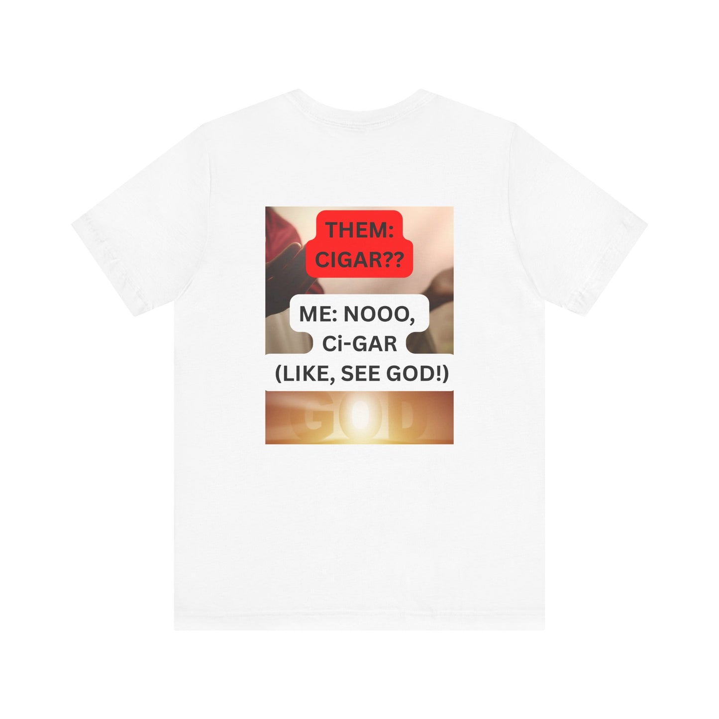 C.I.G.A.R. Jesus-Themed Unisex Tee for Smokers, Casual Faith-Based Shirt, Fun Gift Idea for Religious Friends, Humor Tee for Church Events, [...]