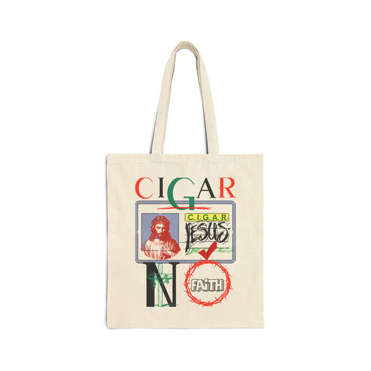 C.I.G.A.R.  Quirky Canvas Tote Bag for Smoky Humor Lovers, Graphic Tote, Eco-Friendly Shopping Bag, Perfect Gift for Holidays, Funny Cotton Bag